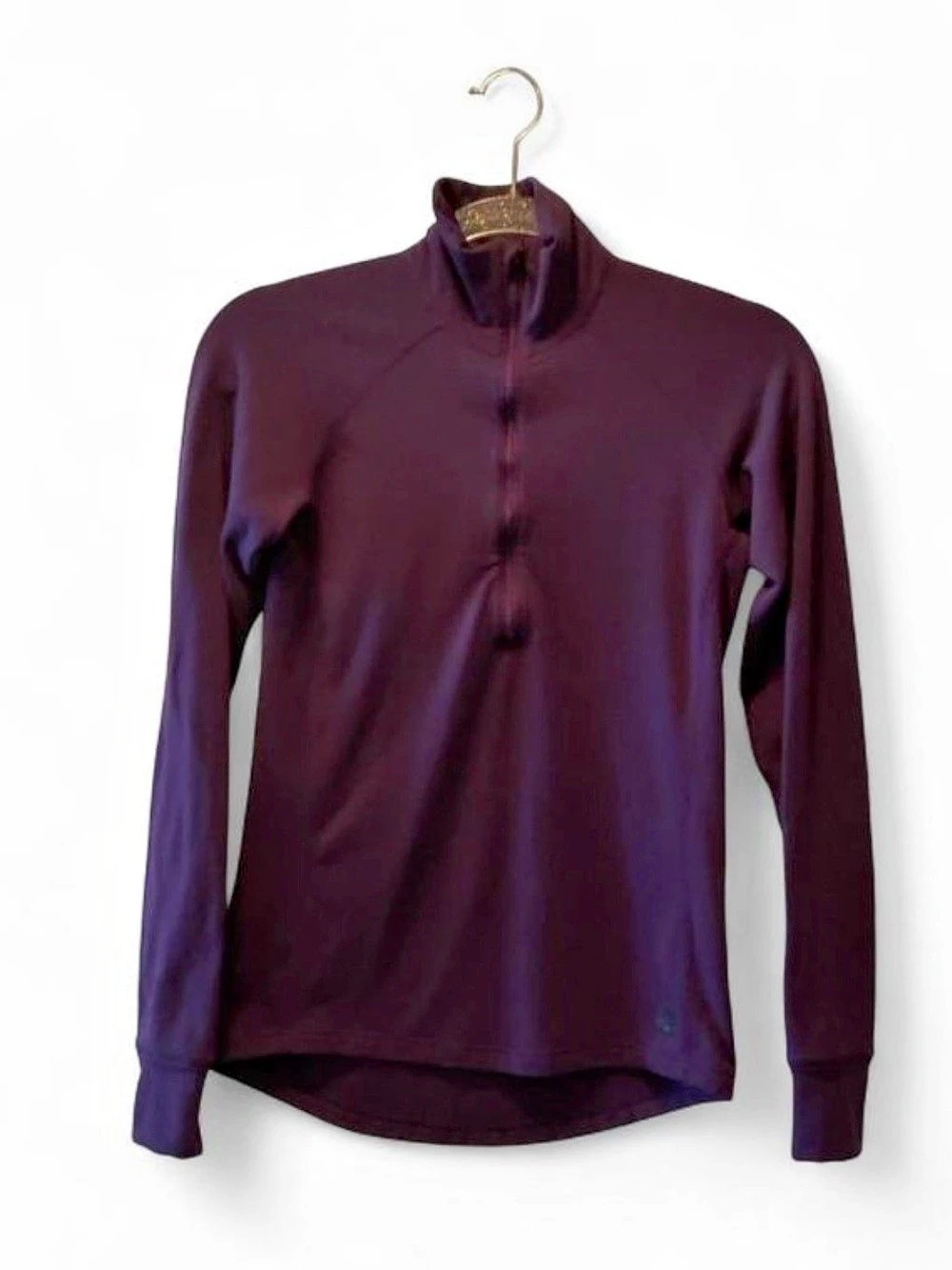 MEC Women's Eggplant Purple 1/4 Zip Athleisure Pullover Size Small